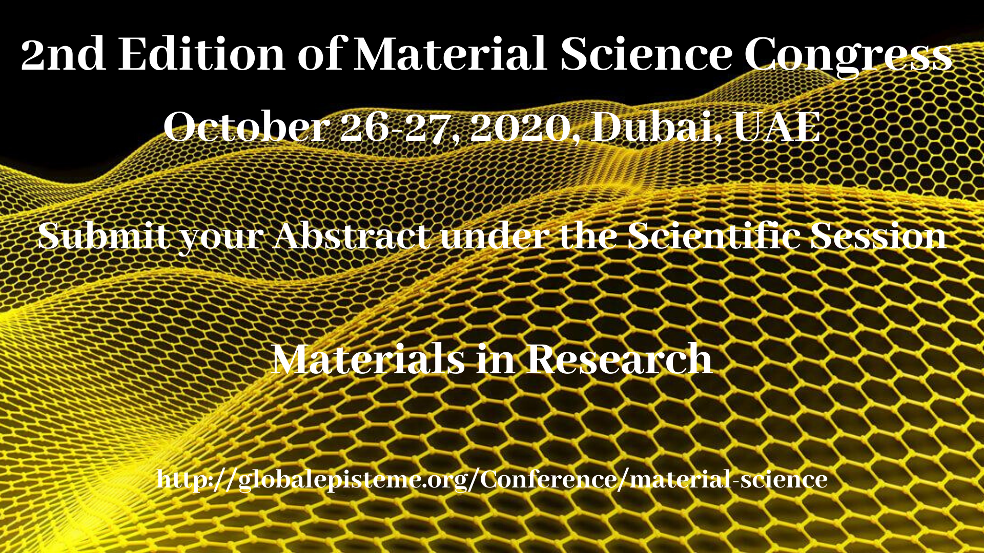 Materials Rfesearch Materials in Research – 2nd Edition of Material Science Congress